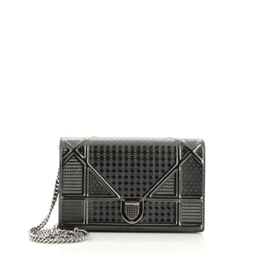 Christian Dior Diorama Wallet on Chain Cannage Embossed Calfskin 