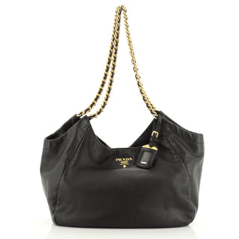 Prada Chain Tote Soft Calfskin Large