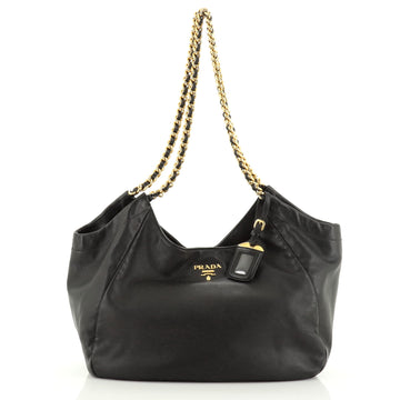 Prada Chain Tote Soft Calfskin Large