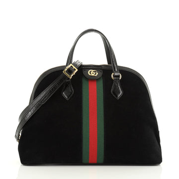 Gucci Ophidia Dome Top Handle Bag Suede Medium