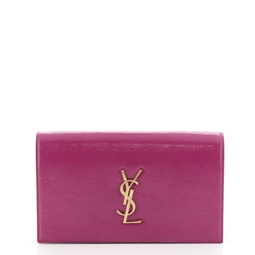 Saint Laurent Classic Monogram Clutch Patent Large