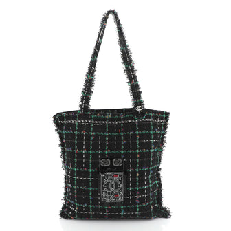 Chanel Shopping Tote Embellished Tweed Large