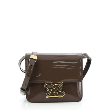 Fendi Karligraphy Crossbody Bag Patent 