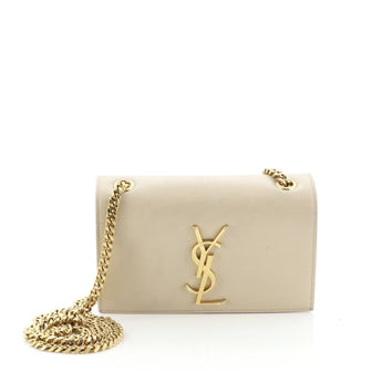 Saint Laurent Classic Monogram Crossbody Bag Grainy Leather Small