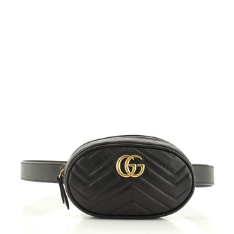 Gucci GG Marmont Belt Bag Matelasse Leather 