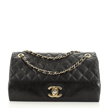 Chanel Soft Elegance Flap Bag Quilted Distressed Calfskin Jumbo