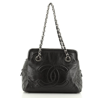 Chanel Timeless CC Soft Zip Tote Quilted Glazed Lambskin Small
