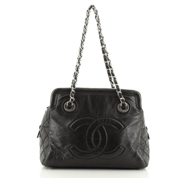 Chanel Timeless CC Soft Zip Tote Quilted Glazed Lambskin Small