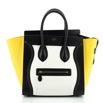 Celine Tricolor Luggage Bag Leather Mini