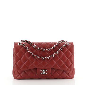 Chanel Classic Double Flap Bag Quilted Caviar Jumbo