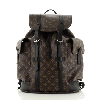 Christopher MM Backpack - Luxury Monogram Macassar Canvas Brown