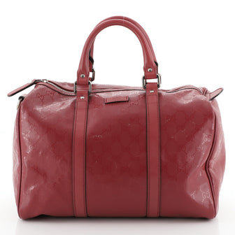 Gucci Convertible Joy Boston Bag GG Imprime Medium