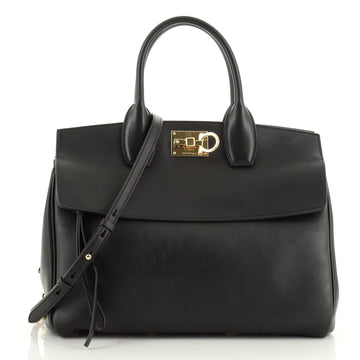 Salvatore Ferragamo Studio Satchel Leather Medium
