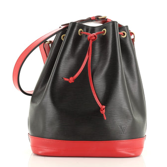 Louis Vuitton Bicolor Noe Handbag Epi Leather Large