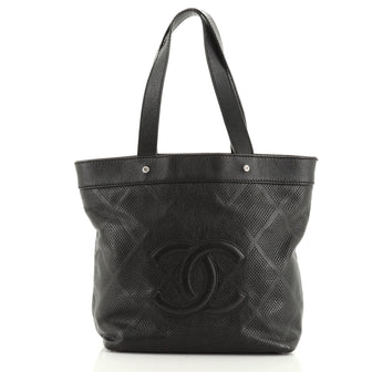 Chanel CC Tote Perforated Leather Medium