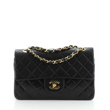 Chanel Vintage Classic Double Flap Bag Quilted Lambskin Small