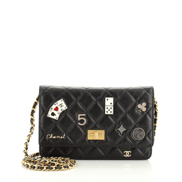 Chanel Lucky Charms Reissue Wallet on Chain Quilted Calfskin 