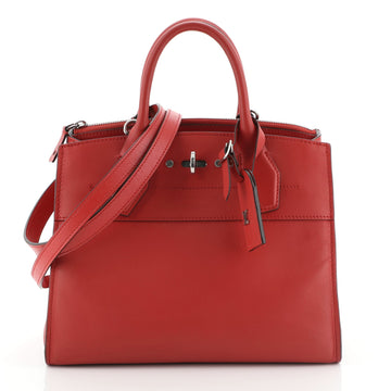 Louis Vuitton City Steamer Handbag Leather PM