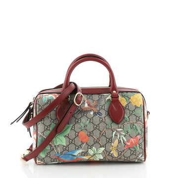 Gucci Convertible Boston Bag Tian Print GG Coated Canvas Small