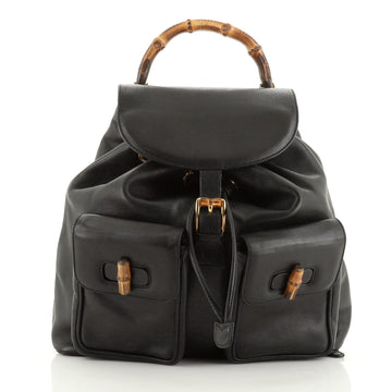 Gucci Vintage Bamboo Backpack Leather Medium