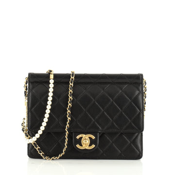 Chanel Chic Pearls Flap Bag Quilted Lambskin Small