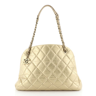 Chanel Just Mademoiselle Bag Quilted Aged Calfskin Large