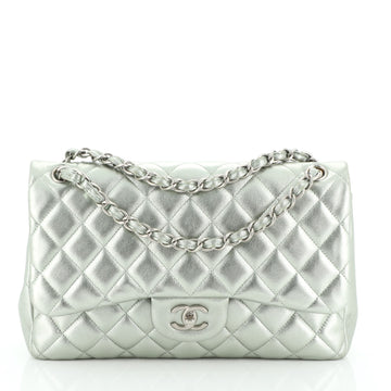 Chanel Classic Double Flap Bag Quilted Lambskin Jumbo