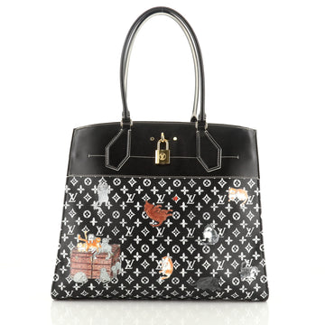 Louis Vuitton City Steamer Handbag Limited Edition Grace Coddington Catogram Canvas XXL