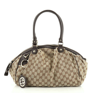 Gucci Sukey Boston Bag GG Canvas