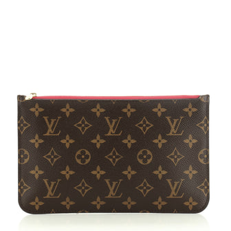 Louis Vuitton Neverfull Pochette Monogram Canvas Large