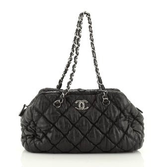 Chanel Bubble Bowler Bag Quilted Lambskin Medium