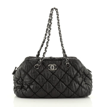 Chanel Bubble Bowler Bag Quilted Lambskin Medium