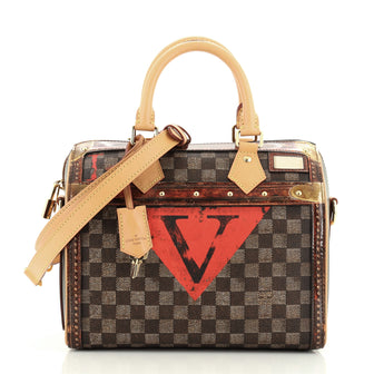 Louis Vuitton Speedy Bandouliere Bag Limited Edition Damier Time