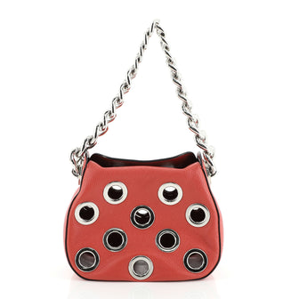 Grommet Chain Hobo Vitello Daino Small