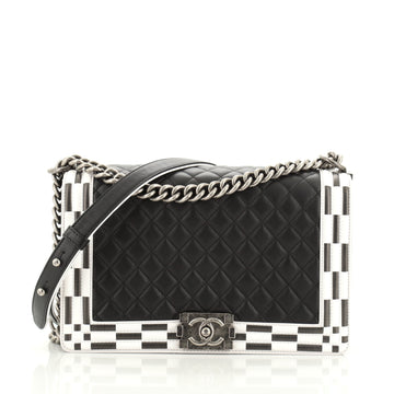 Chanel Boy Flap Bag Quilted Lambskin New Medium