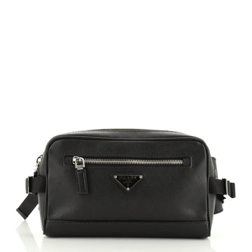 Prada Zip Waist Bag Saffiano Leather Small