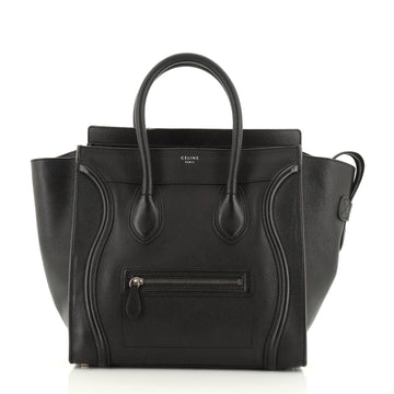 Celine Luggage Bag Grainy Leather Mini