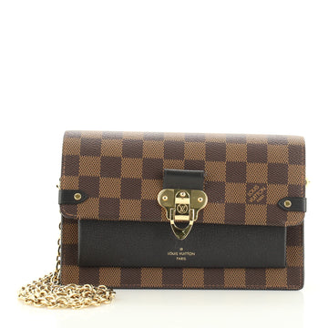 Louis Vuitton Vavin Handbag Damier with Leather PM