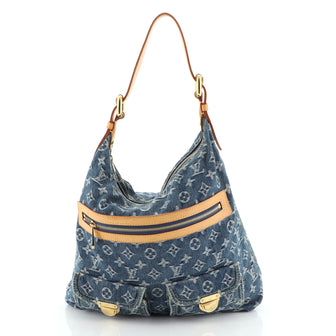 Louis Vuitton Baggy Handbag Denim GM
