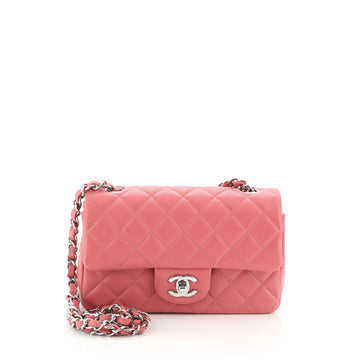 Chanel Classic Single Flap Bag Quilted Lambskin Mini