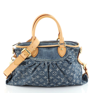 Louis Vuitton Neo Cabby Handbag Denim MM