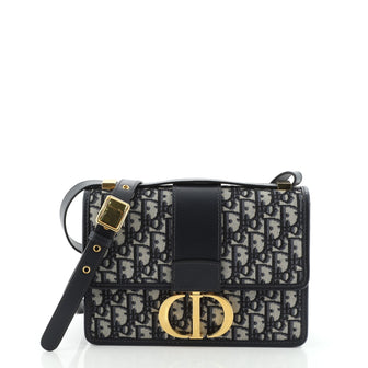 Christian Dior 30 Montaigne Flap Bag Oblique Canvas