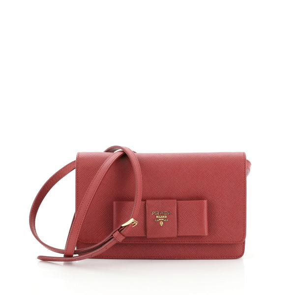 Prada Red Bow Wallet