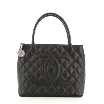 Chanel Medallion Tote Quilted Caviar
