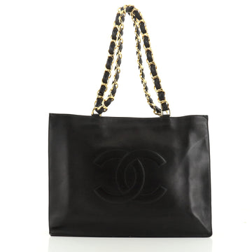 Chanel Vintage CC Chain Tote Lambskin XL