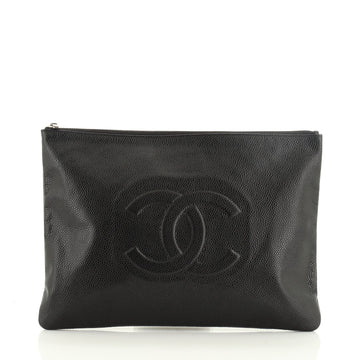Chanel Vintage Timeless CC Pouch Caviar Medium