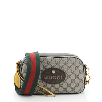 Gucci Animalier Camera Messenger Bag GG Coated Canvas