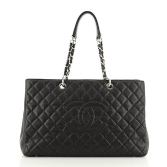 Chanel Grand Shopping Tote Quilted Caviar XL