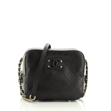 Chanel Covered CC Camera Bag Stitched Calfskin