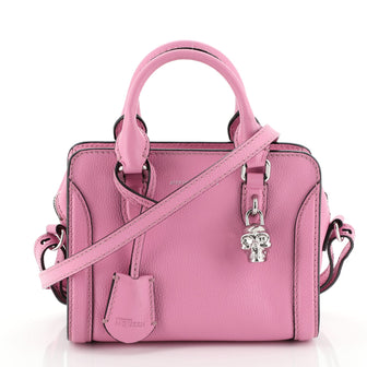 Alexander McQueen Padlock Zip Around Tote Leather Mini